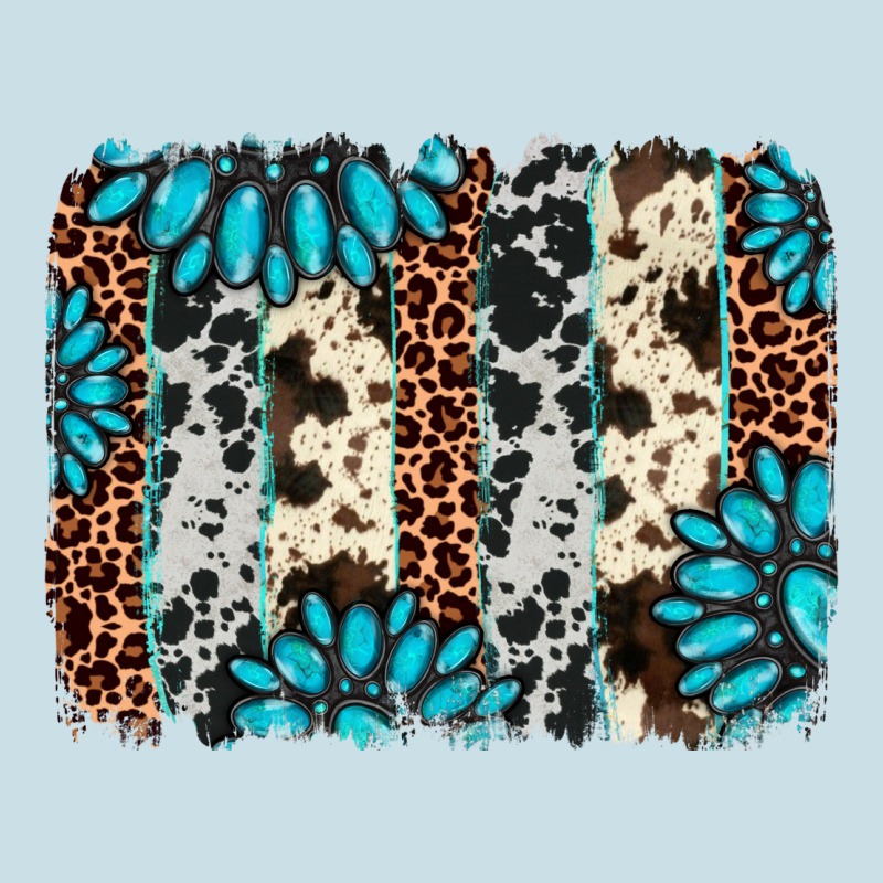 Gemstone Leopard Cowhide Brushstroke Ladies Tee by AdoDesignShop | Teevron