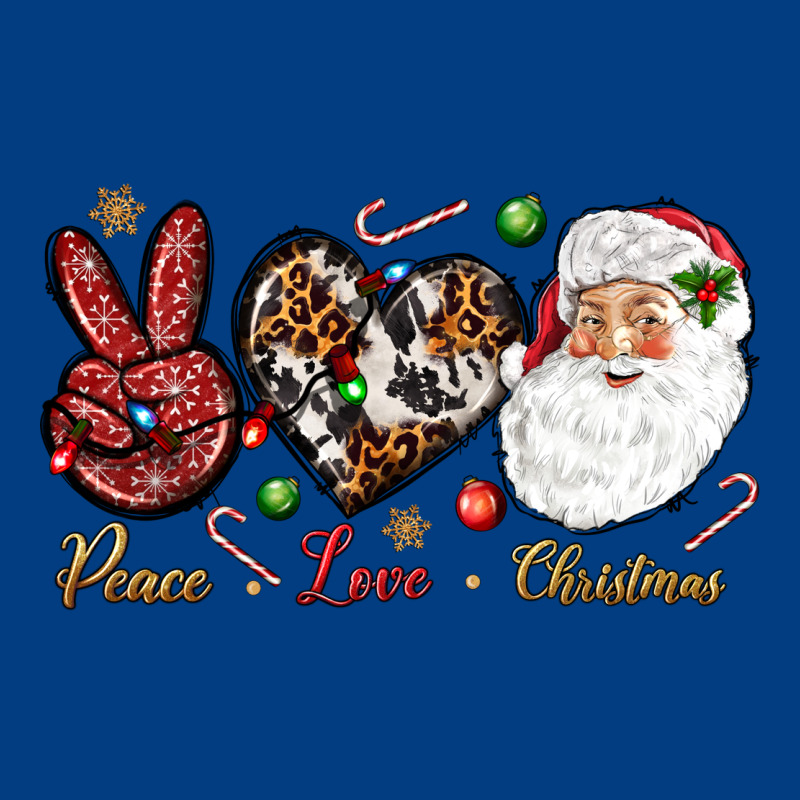 Peace Love Christmas Premium Sweatshirt by NancyCooperArtShop | Teevron