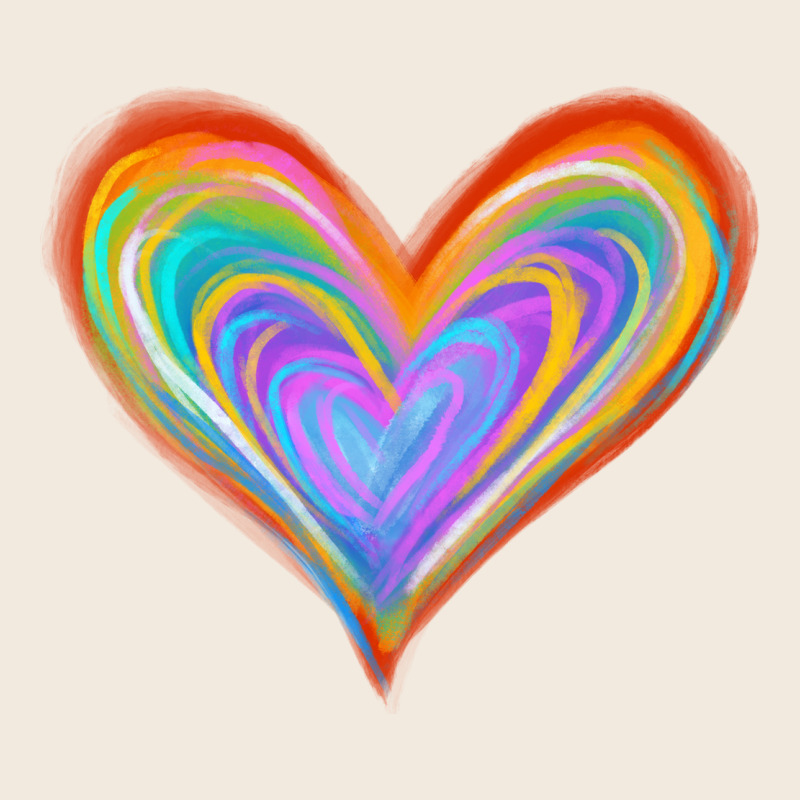 Watercolor Pride Heart Zipper Hoodie by Jasminsmagicworld | Teevron