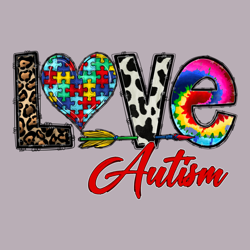 Love Autism Vintage Tee by CowhideDigitalArt | Teevron