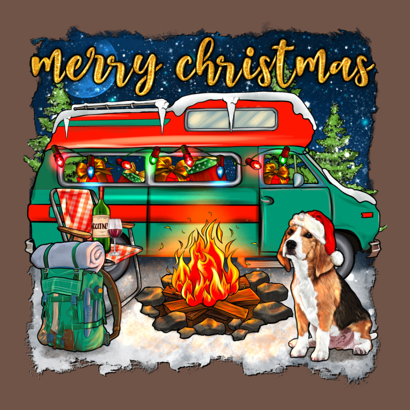 Merry Christmas With Camper Van Premium Sweatshirt by NancyCooperArtShop | Teevron