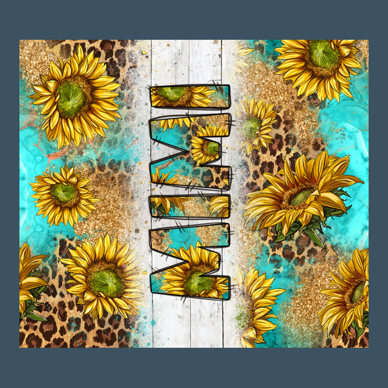 Western Mother's Day Mimi With Turquoise And Sunflowers And Leopard Tu Urban Hoodie by TumblerDesignByShophia | Teevron