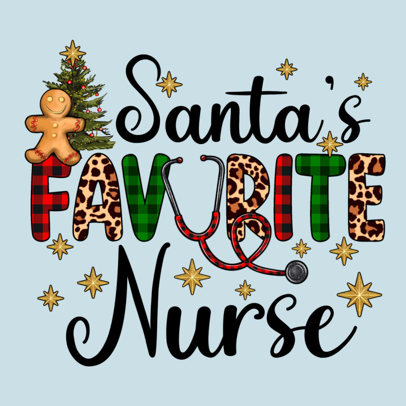 Santa's Favorite Nurse Ladies Tee by AdoDesignShop | Teevron