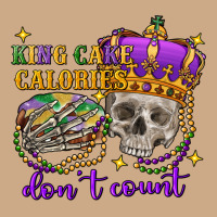 King Cake Calories Don't Count Skull Vintage Hoodie | Teevron