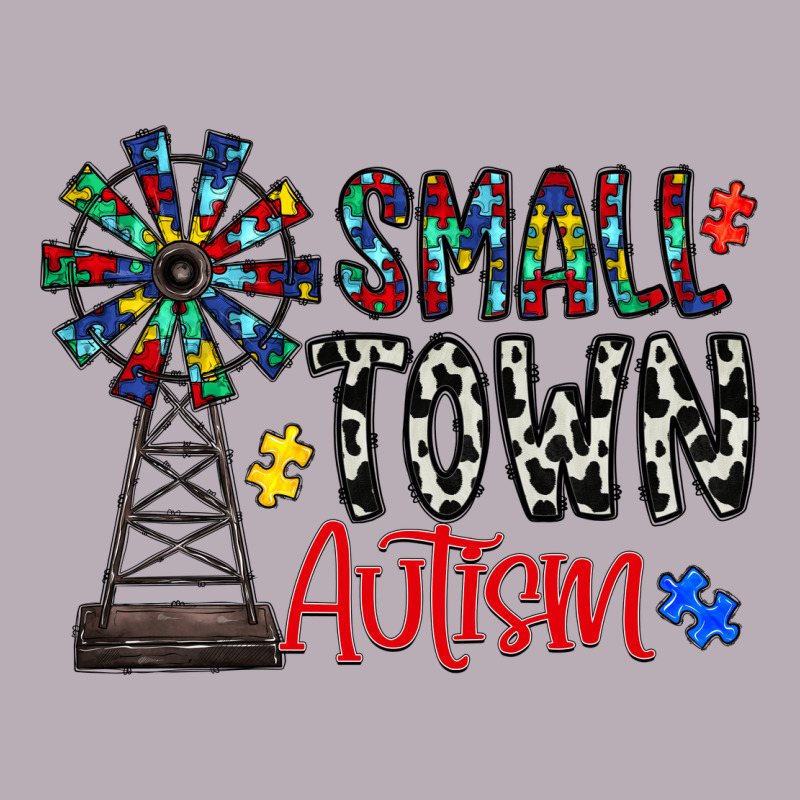 Small Town Autism Vintage Tee by CowhideDigitalArt | Teevron