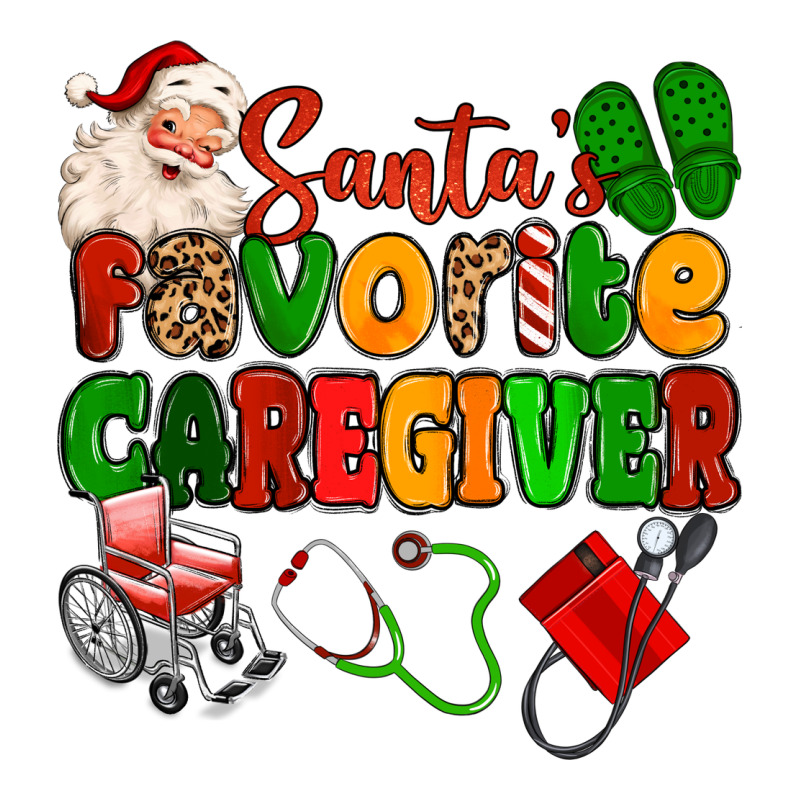 Santas Favorite Caregiver Heavyweight Hoodie by MaliasSmallBusiness | Teevron