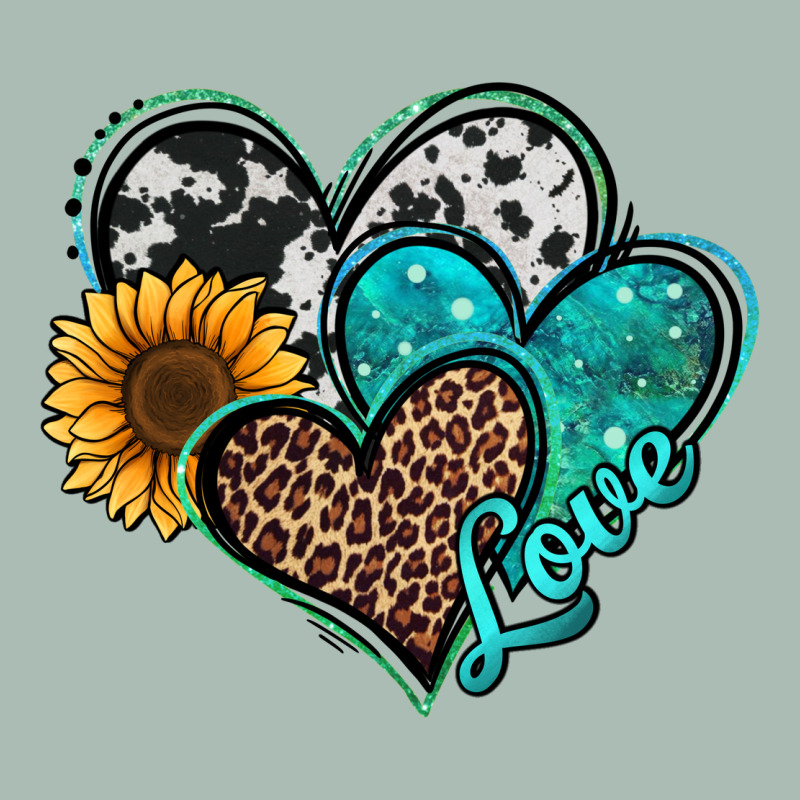 Turquoise Sunflower Hearts Classic Tee by Jasminsmagicworld | Teevron