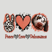Peace Love Dalmatians Zipper Hoodie | Teevron