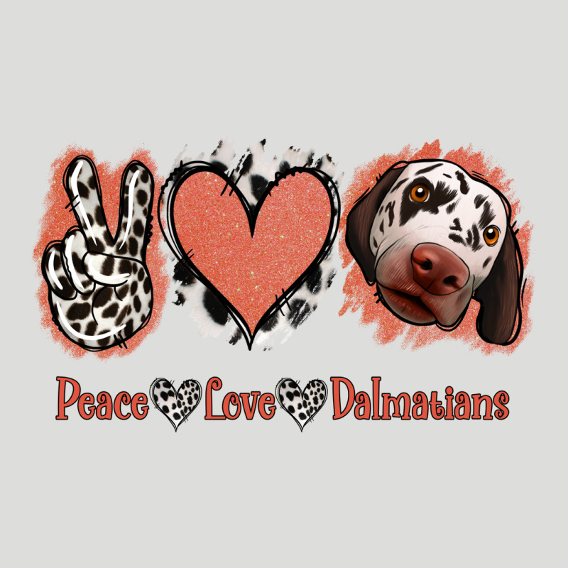 Peace Love Dalmatians Zipper Hoodie by Jasminsmagicworld | Teevron