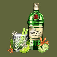 Gin Tonic Bottle And Cocktail Classic Tee | Teevron