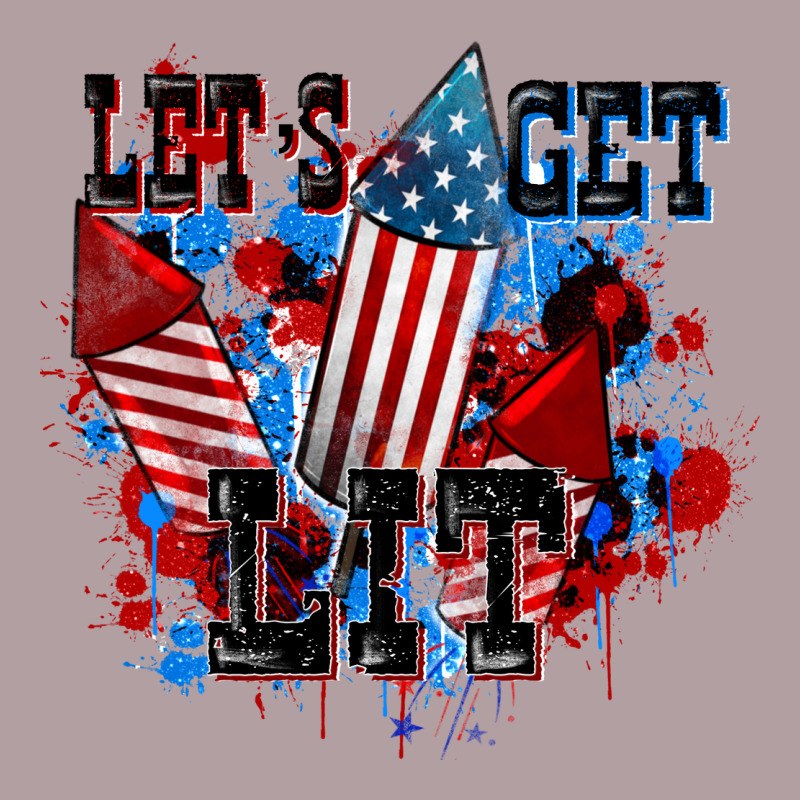 Let's Get Lit 4th Of July Vintage Hoodie by CowGirlArtShop | Teevron