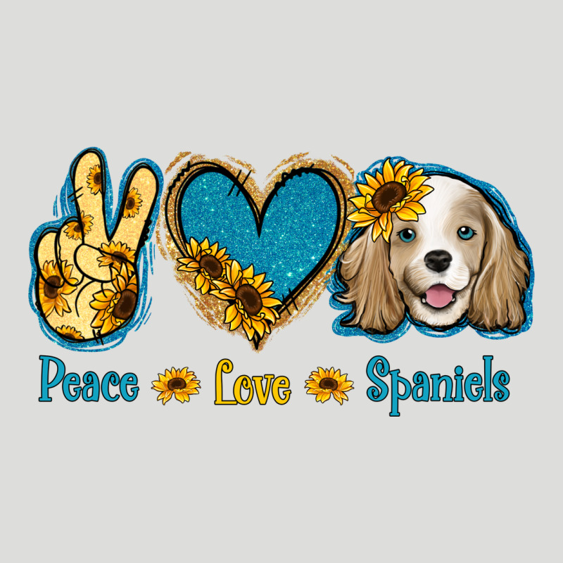 Peace Love Cocker Spaniel Zipper Hoodie by Jasminsmagicworld | Teevron