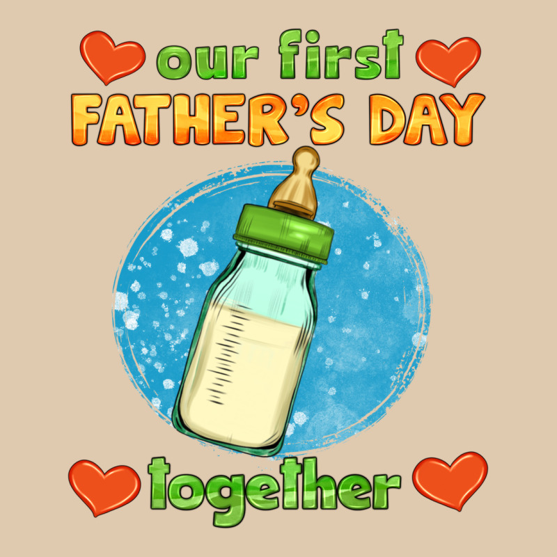 Our First Father's Day Together And Baby Bottle Heavyweight Sweatshirt by HRA Design Shop | Teevron