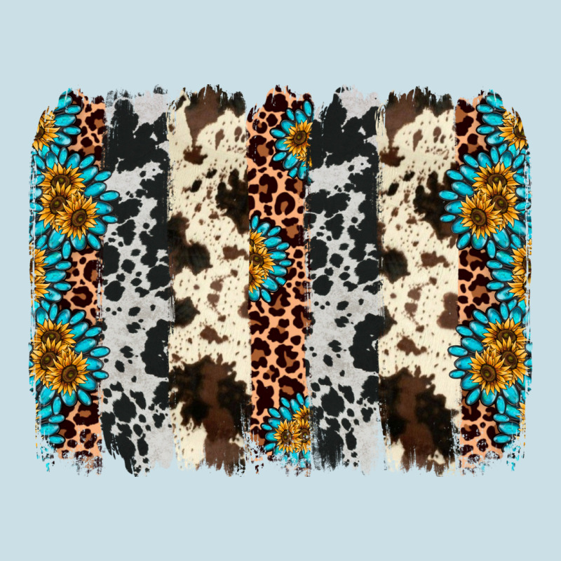 Cowhide Leopard Gemstone Brushstroke Ladies Tee by AdoDesignShop | Teevron
