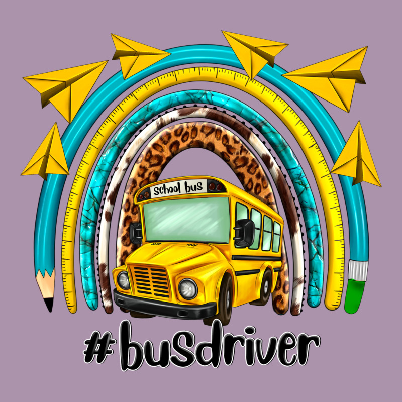 Bus Driver Rainbow Heavyweight Hoodie by NancyCooperArtShop | Teevron