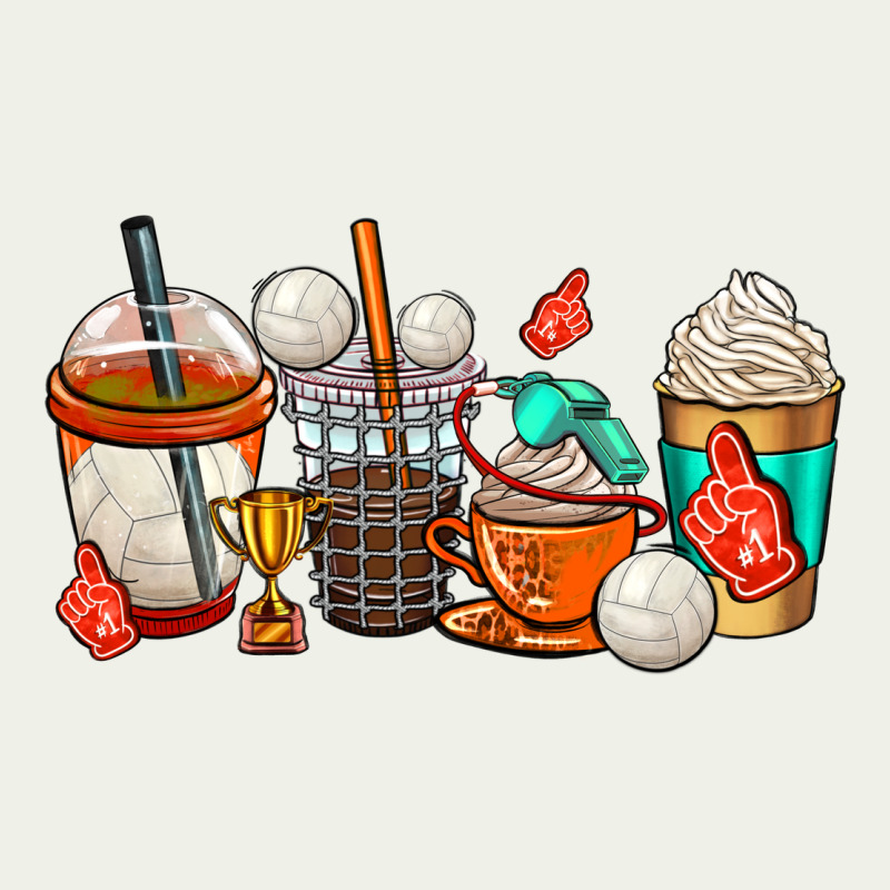 Volleyball Coffee Cups Urban Heavy Tee by AdoDesignShop | Teevron