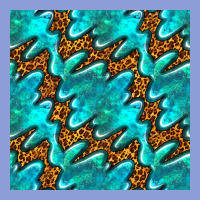 Turquoise Leopard Seamless Pattern Long Sleeve Tee | Teevron