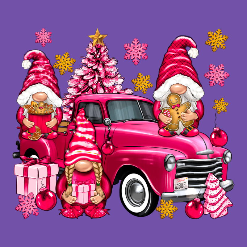 Pink Christmas Gnomes Truck Premium Sweatshirt by NancyCooperArtShop | Teevron