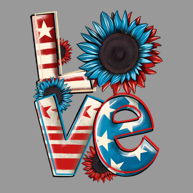 Love 4th Of July Vintage Hoodie by CowGirlArtShop | Teevron