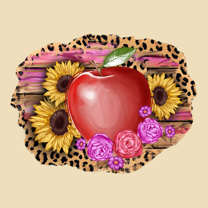 Apple Sunflower Back To School Background Premium Hoodie by AdoDesignShop | Teevron