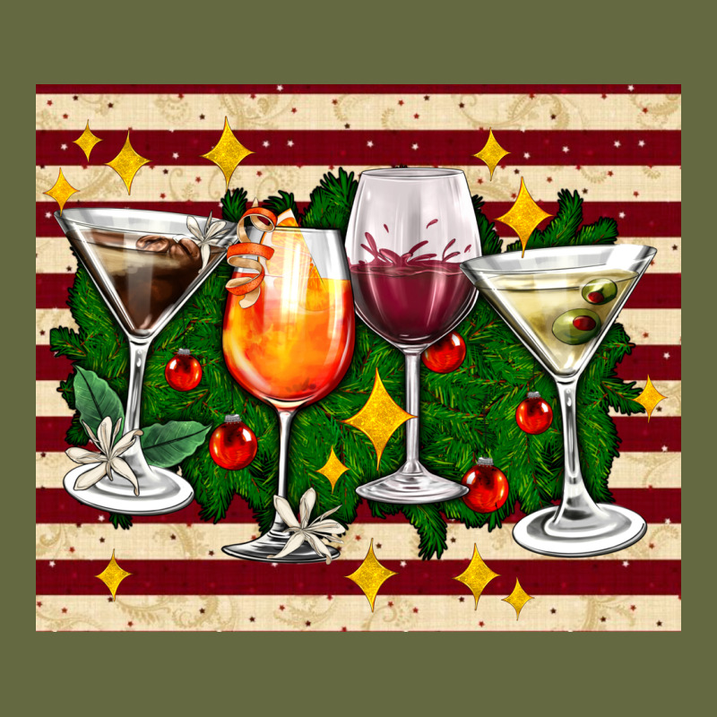 Christmas Cocktail Long Sleeve Tee by AdoDesignShop | Teevron