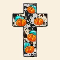 Pumpkin Cross Vintage Hoodie | Teevron
