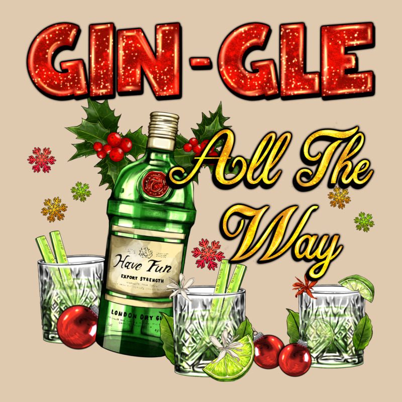 Gin`gle All The Way With Bottle And Cocktails Classic Tee by AdoDesignShop | Teevron