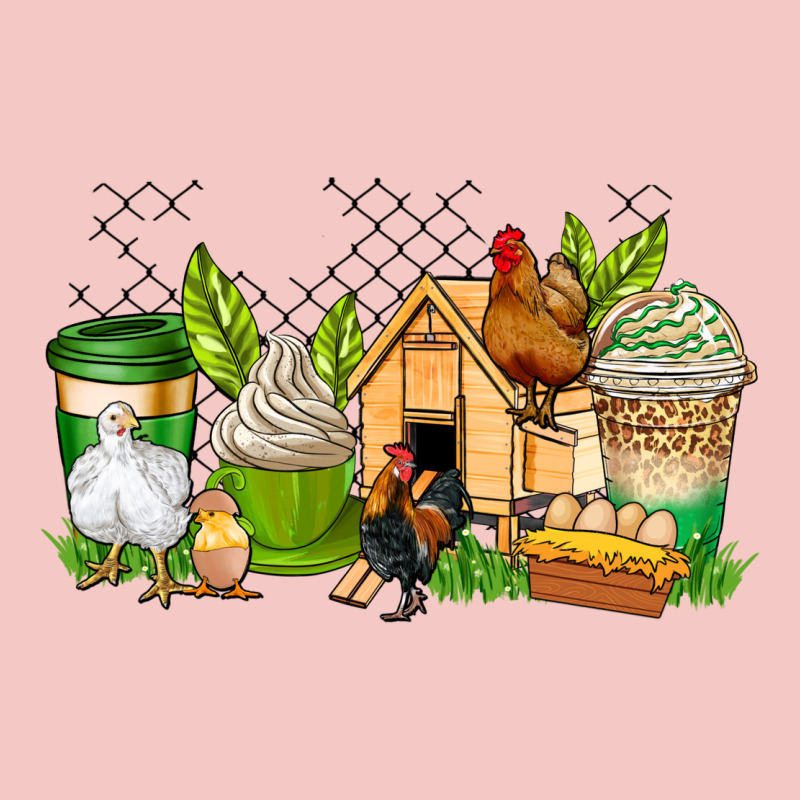 Chicken Coffee Cups Urban Heavy Tee by AdoDesignShop | Teevron