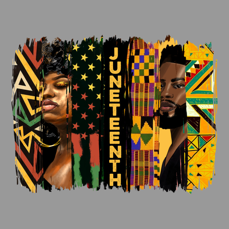 Juneteenth Brush Stroke Vintage Hoodie by HRA Design Shop | Teevron