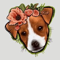 Jack Russel Floral Zipper Hoodie | Teevron