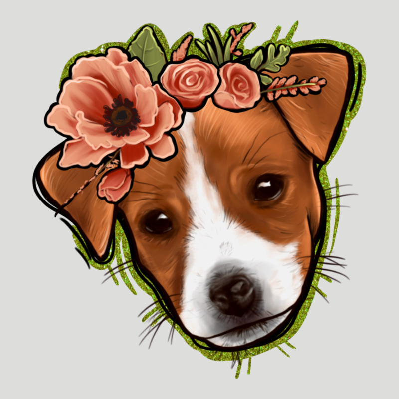 Jack Russel Floral Zipper Hoodie by Jasminsmagicworld | Teevron