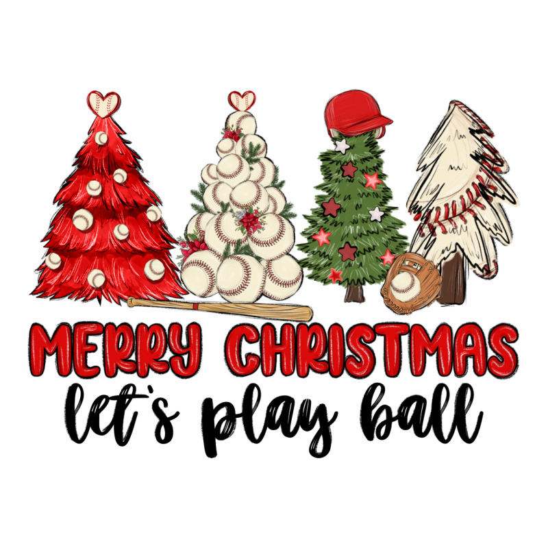 Merry Christmas Let S Play Ball Baseball Premium Tee by MaliasSmallBusiness | Teevron