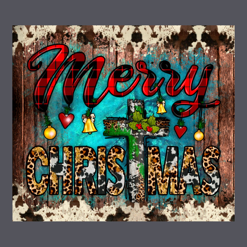 Merry Christmas Cross Tumbler Vintage Hoodie by JahusDesignShop | Teevron