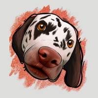 Dalmatians Peach Glitter Background Zipper Hoodie | Teevron