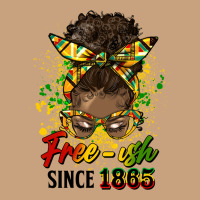 Free Ish Since 1865 Afro Messy Bun Vintage Tee | Teevron