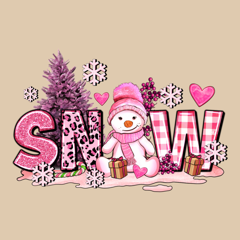 Pink Snowman And Snow Classic Tee by AdoDesignShop | Teevron