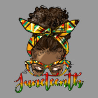 Juneteenth Black Woman Messy Bun Vintage Hoodie | Teevron