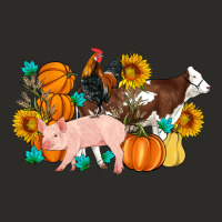 Farm Life Fall Pig Cow Rooster Heavy Core Tee | Teevron