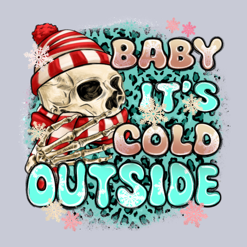 Baby Its Cold Outside Skeleton Heavyweight Hoodie by MaliasSmallBusiness | Teevron