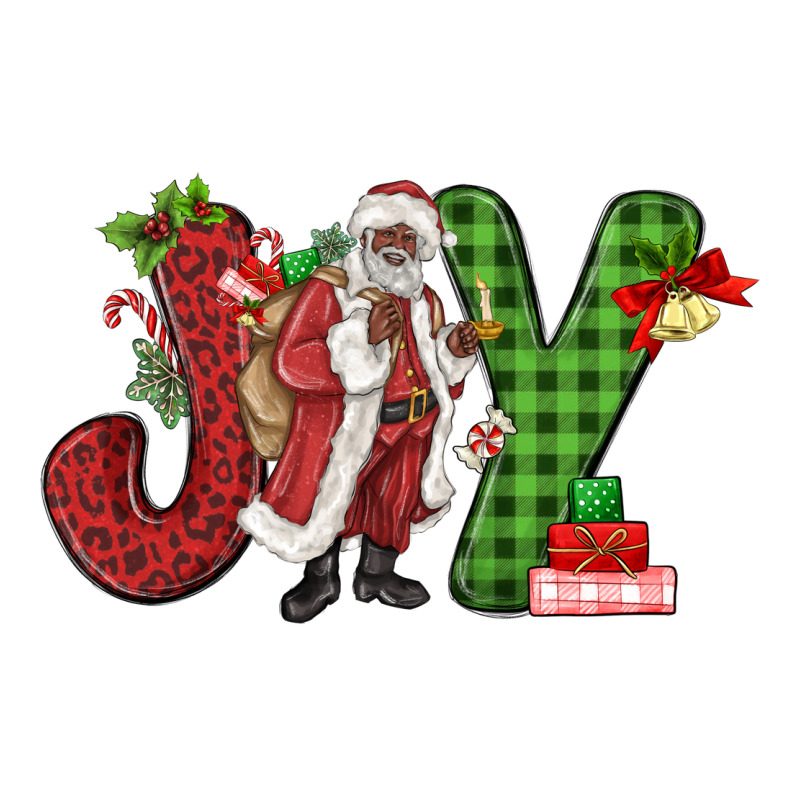 Joy Black Santa Premium Sweatshirt by MaliasSmallBusiness | Teevron