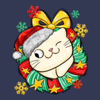 Christmas Wreaths Cat Heavyweight Hoodie | Teevron