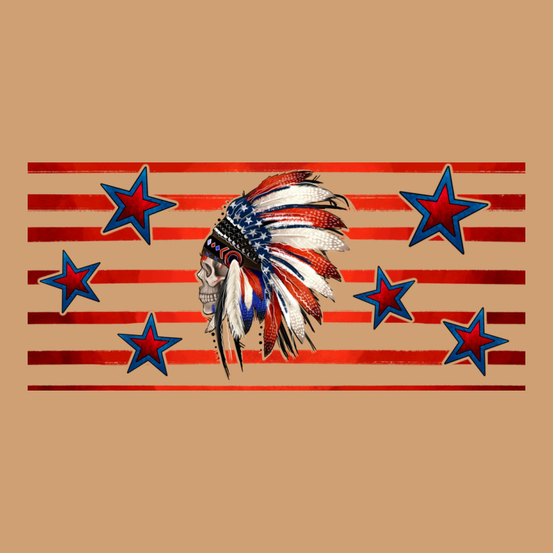 Patriotic Native American Headdress 16oz Libbey Cup Vintage Tee by HRA Design Shop | Teevron