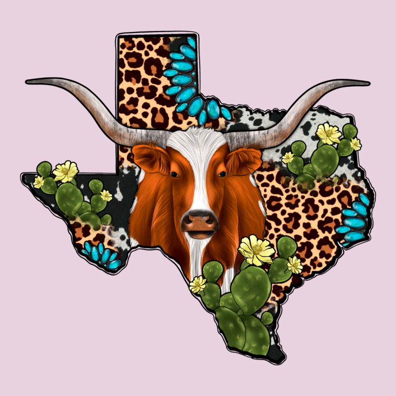 Longhorn Texas Map Ladies Tee by AdoDesignShop | Teevron