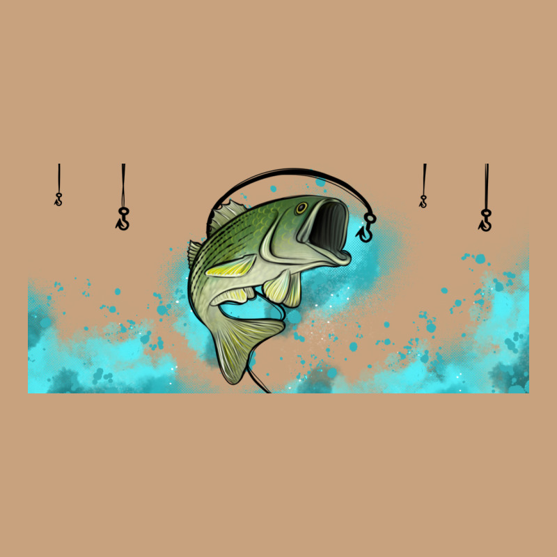 Jumping Bass Fishing 16oz Libbey Cup Vintage Tee by HRA Design Shop | Teevron