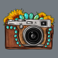 Sunflower Gemstone Vintage Camera Heavyweight Sweatshirt | Teevron