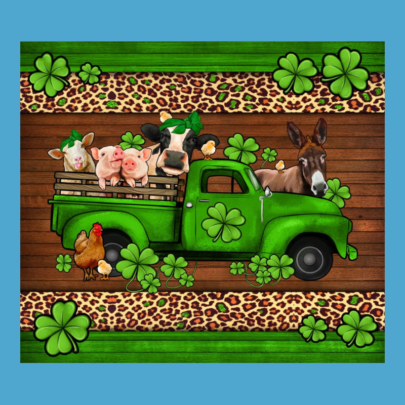 St Patricks Farm Animals Truck Premium Hoodie by Jasminsmagicworld | Teevron