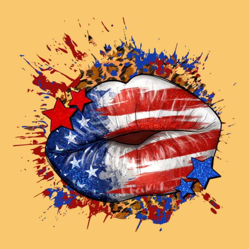 Leopard American Flag Lips Vintage Hoodie by Neo Western | Teevron