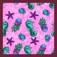 Summer Ocean Seamless Pattern Long Sleeve Tee | Teevron