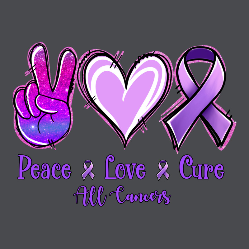 Peace Love Cure All Cancers Zipper Hoodie by Jasminsmagicworld | Teevron