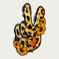 Leopard Sunflower Peace Sign Zipper Hoodie | Teevron